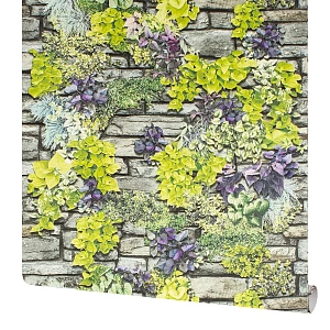 Обои виниловые Флорис 0.53х10 м серые 81119